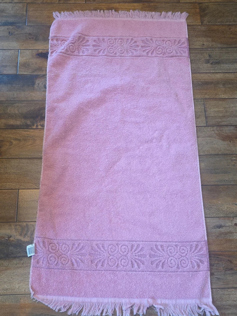 Cannon VTG Monticello Santa Cruz Bath Towels Hand Towel Pink Green Gold